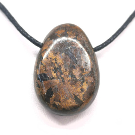 Bronzite - Pendentif Pierre percée 