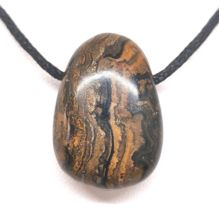 Straumatolite - Pendentif Pierre Percée