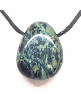 Jaspe Kambaba  -  Pendentif Pierre Percée