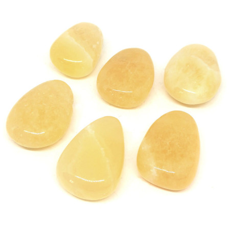 Calcite jaune  - Pendentif Pierre Percée