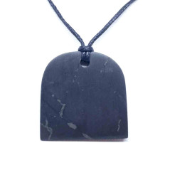 Shungite - Pendentif Pierre Percée - Forme Libre