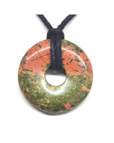 Unakite (Epidote) - Donut ou PI chinois