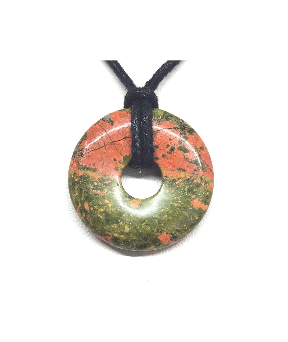 Pendentif 'Donut Pi' En Nacre Grise - Diamètre 3 Cm, Marque Naturosphère, Neuf