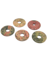 Unakite (Epidote) - Donut ou PI chinois