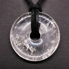 Pendentif Donut de Cristal de roche