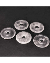 Pendentif Donut de Cristal de roche