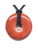Jaspe rouge - Pendentif Donut