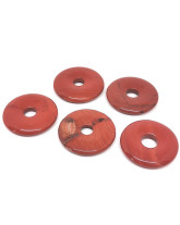 Jaspe rouge - Pendentif Donut