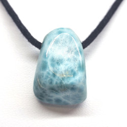 Larimar - Pendentif Pierre Percée