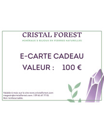 E-carte cadeau 100 € - Cristal Forest