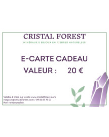 Chèque cadeau 20€ - Cristal Forest