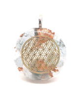 Orgonite & Fleur de Vie - Pendentif Bélière