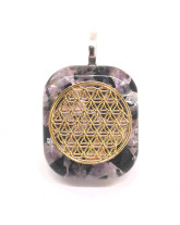 Orgonite & Fleur de Vie - Pendentif Bélière