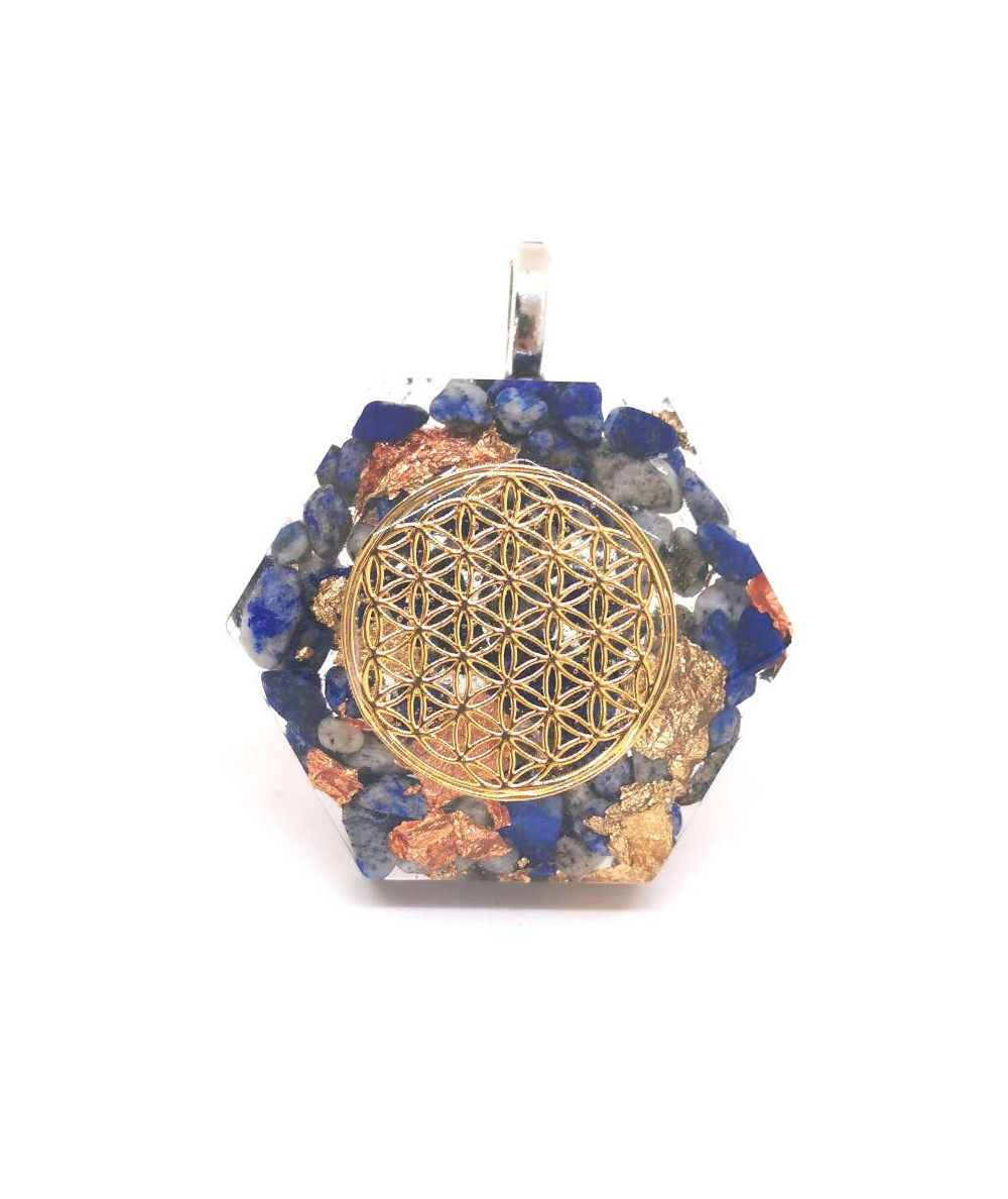 Orgonite & Fleur de Vie - Pendentif Bélière