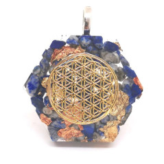 Orgonite & Fleur de Vie - Pendentif Bélière