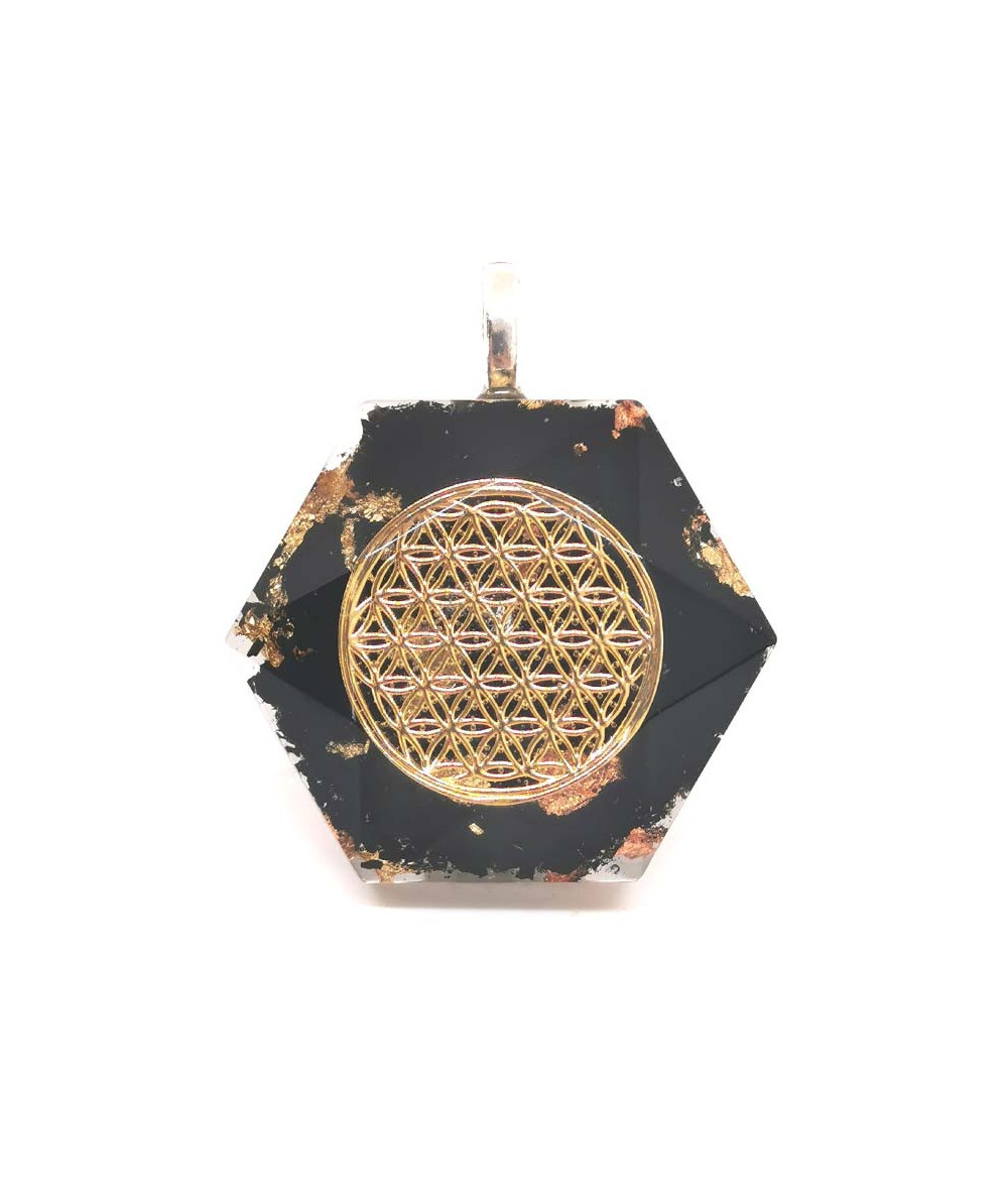 Orgonite & Fleur de Vie - Pendentif Bélière