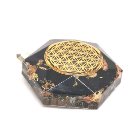 Orgonite & Fleur de Vie - Pendentif Bélière