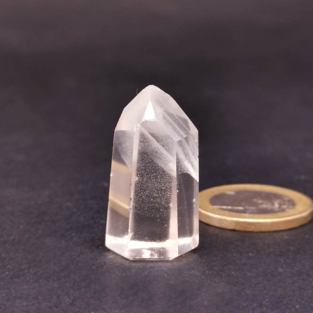 Cristal de roche -Fantôme - Pointe Polie 