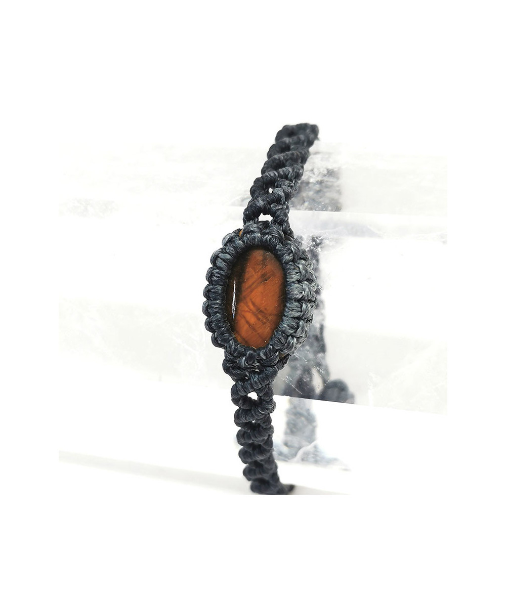 Oeil de Tigre - Bracelet Macramé