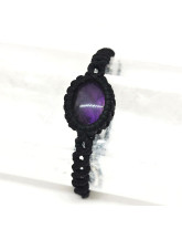 Améthyste - Bracelet Macramé