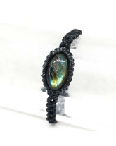 Labradorite - Bracelet Macramé