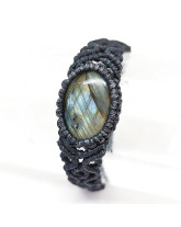 Labradorite - Bracelet Macramé