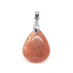 Pierre de Soleil - Pendentif Bélière Métal 
