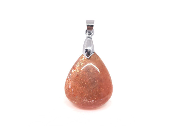 Pierre de Soleil - Pendentif Bélière Métal 