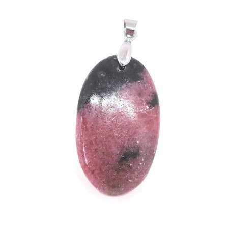 Rhodonite - Pendentif Cabochon & Bélière