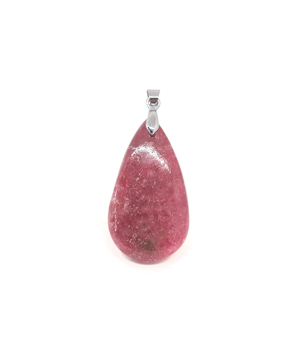 Rhodonite - Pendentif Cabochon & Bélière