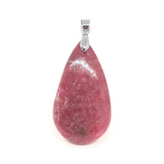Rhodonite - Pendentif Cabochon & Bélière
