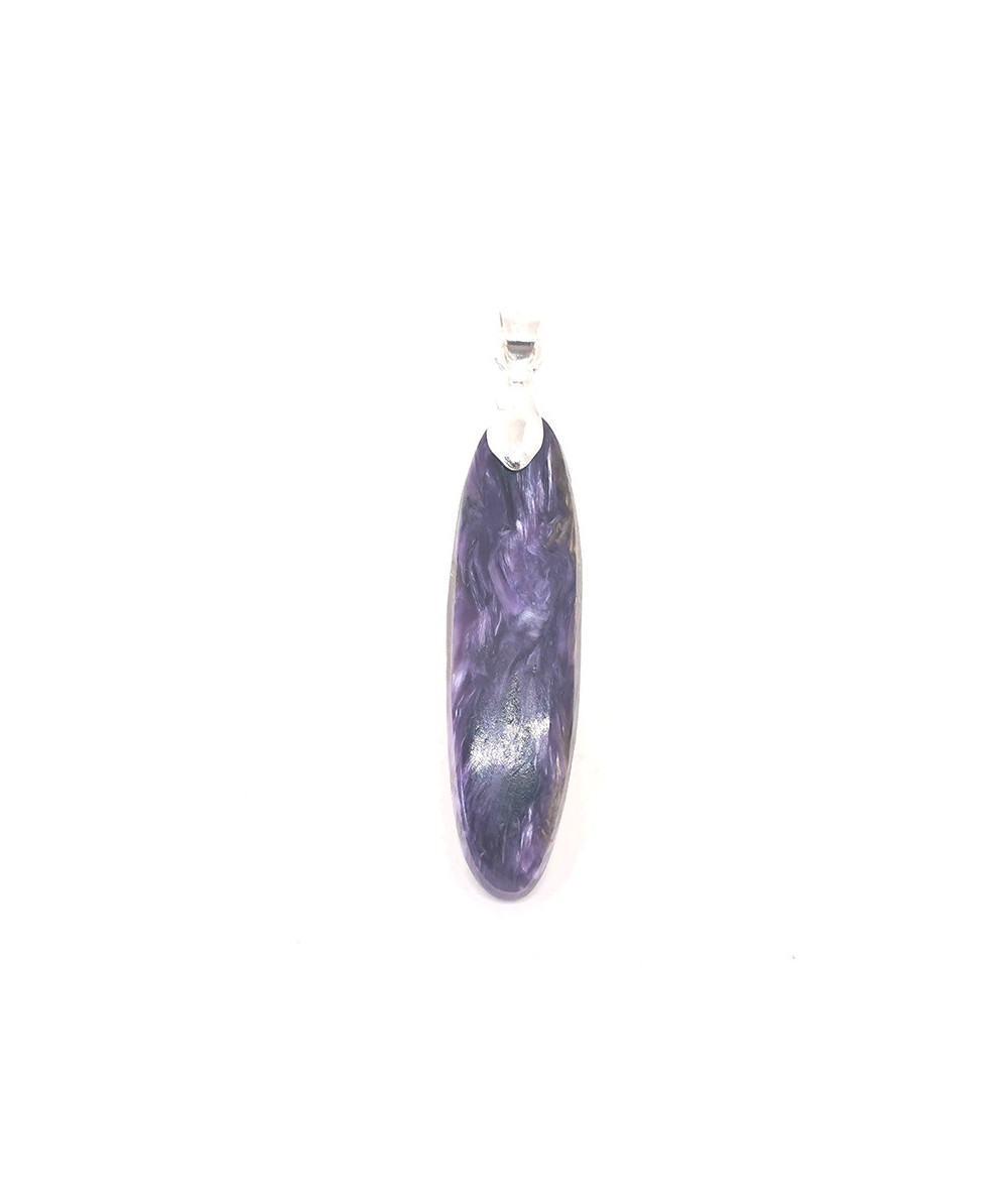 Charoïte - Pendentif Cabochon & Bélière