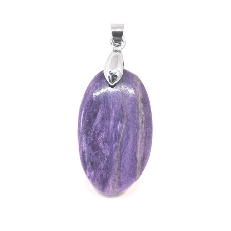 Charoïte - Pendentif Cabochon & Bélière