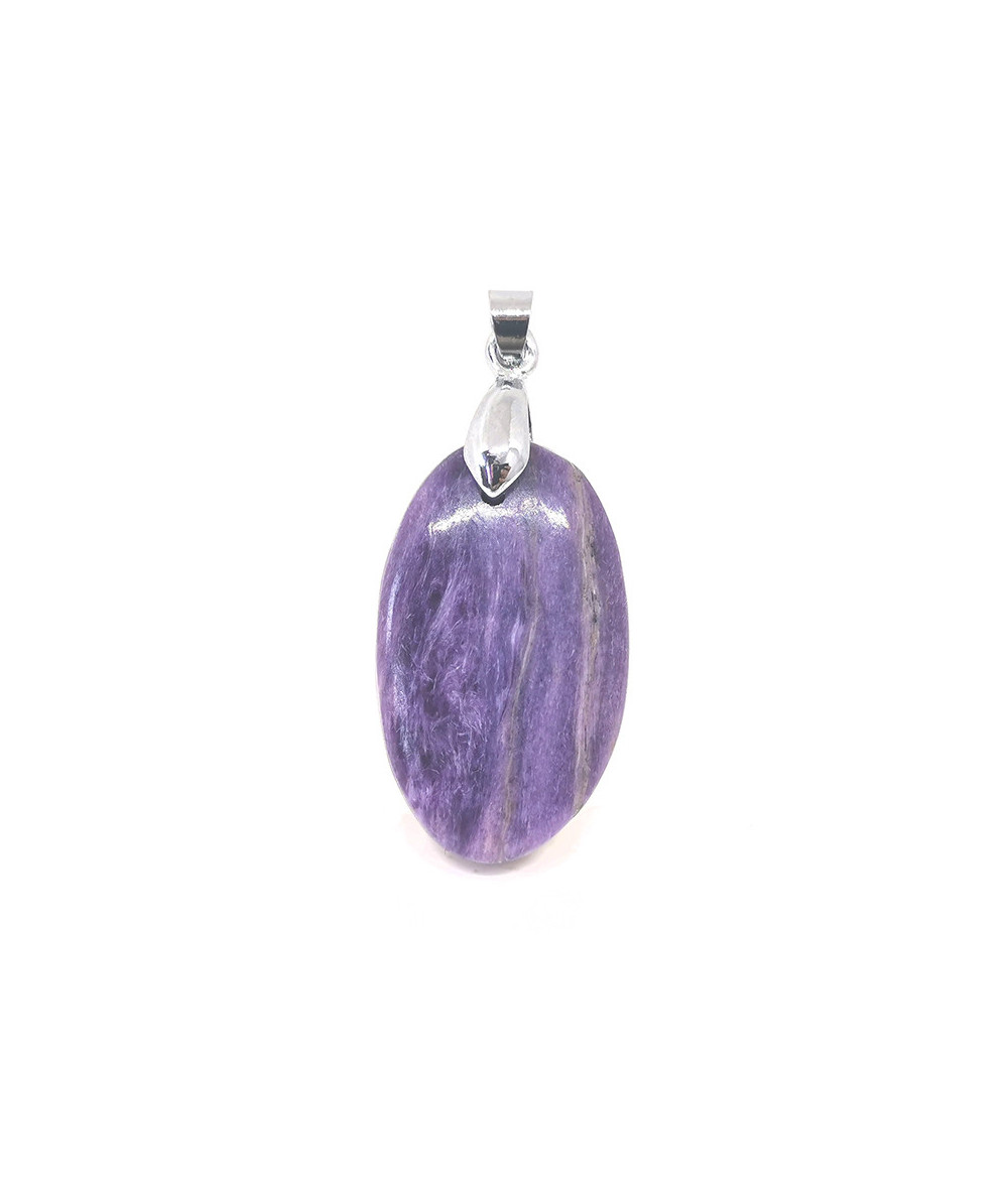 Charoïte - Pendentif Cabochon & Bélière