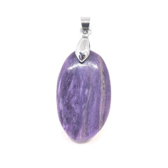 Charoïte - Pendentif Cabochon & Bélière