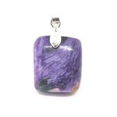 Charoïte - Pendentif Cabochon & Bélière