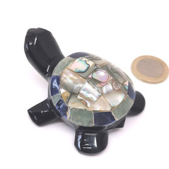 Obsidienne Oeil céleste & Nacre - Tortue