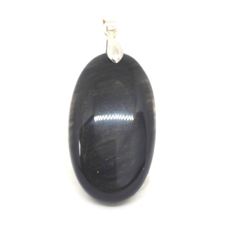 Obsidienne Oeil Céleste d'Afrique - Pendentif Bélière - Cabochon