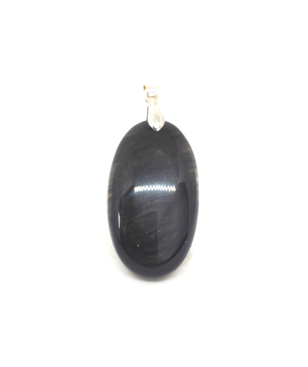 Obsidienne Oeil Céleste d'Afrique - Pendentif Bélière - Cabochon