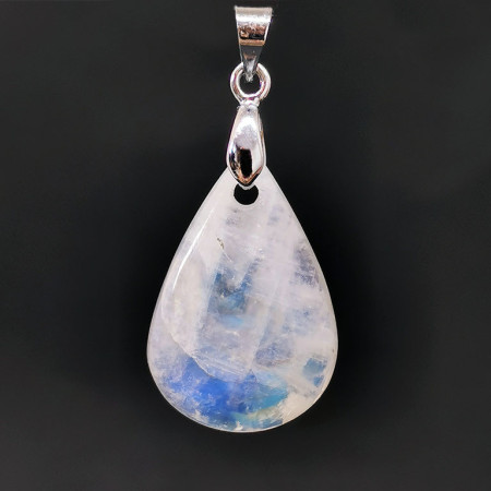 Labradorite Blanche - Pendentif Bélière