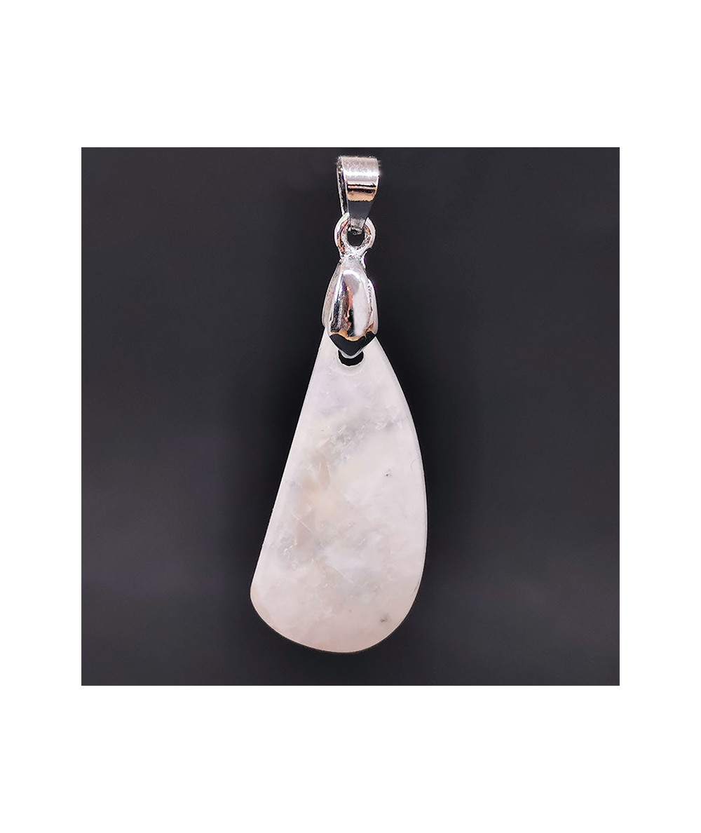 Labradorite Blanche - Pendentif Bélière