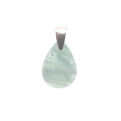 Aigue Marine - Pendentif Bélière Argent