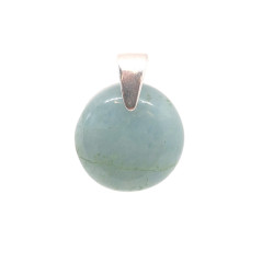 Aigue Marine - Pendentif Bélière Argent