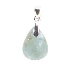 Aigue Marine - Pendentif Bélière Argent