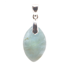 Aigue Marine - Pendentif Bélière Argent