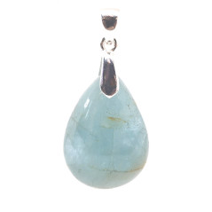 Aigue Marine - Pendentif Bélière Argent