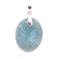 Aigue Marine - Pendentif Bélière Argent