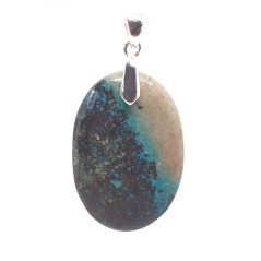 Shattuckite - Pendentif Bélière Argent