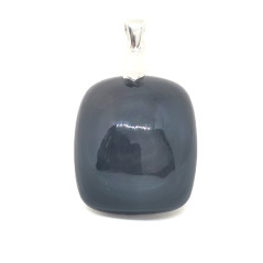 Obsidienne Oeil Céleste - Pendentif Bélière Argent