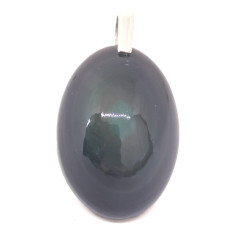 Obsidienne Oeil Céleste - Pendentif Bélière Argent